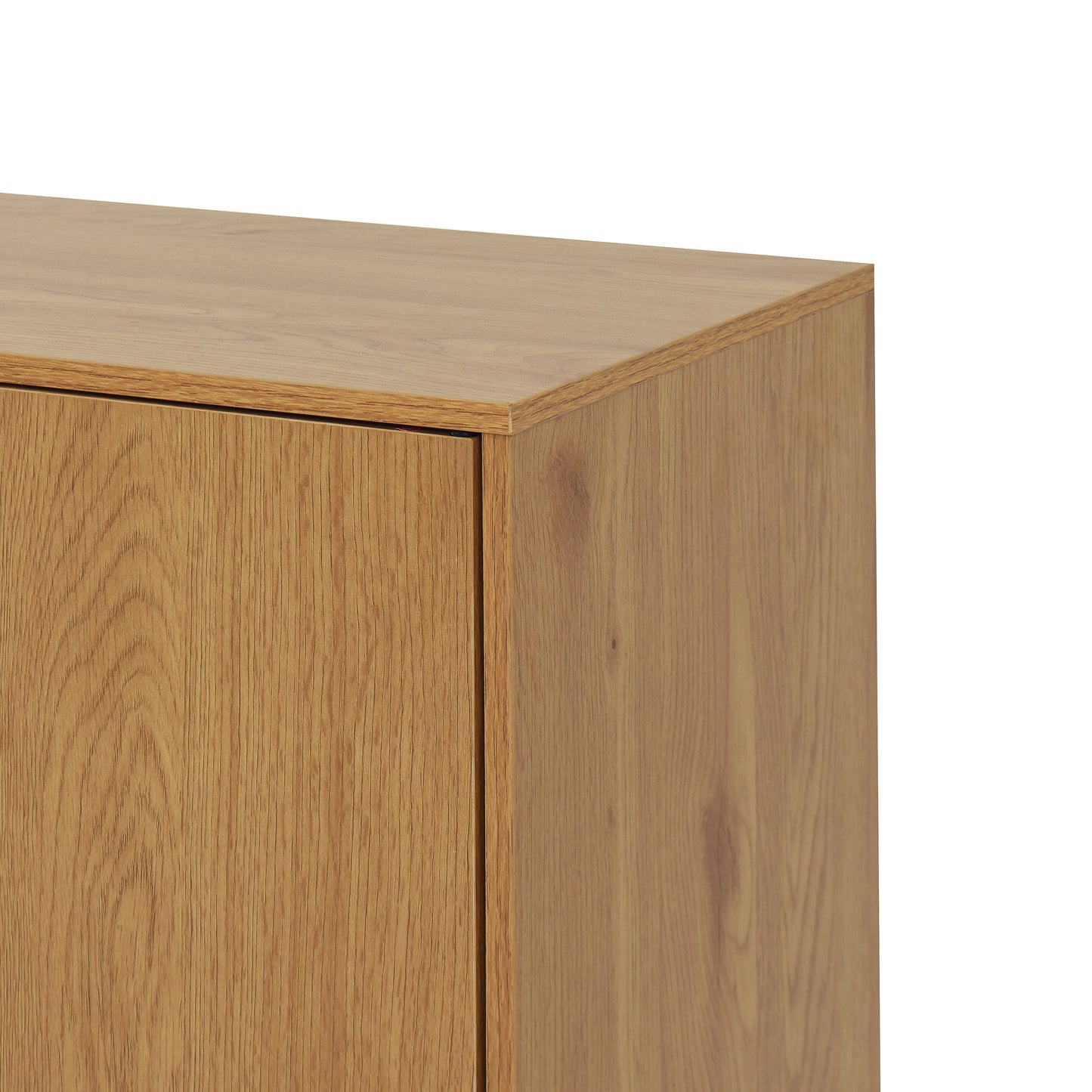Side panel buffet cabinet with storage room, 47.2 "natural wood color kitchen cabinet with 3 drawers and 2 doors