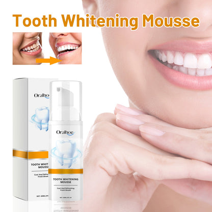 Tooth Whitening Mousse, Clean Teeth Whitening Teeth Care Gums Fresh Oral Care