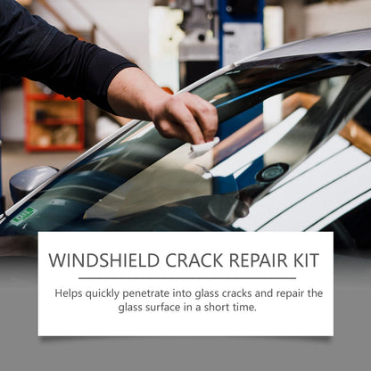 Windshield Nano Repair Solution Set Automotive Glass Crack Repair Clear Vision Adhesive Solution