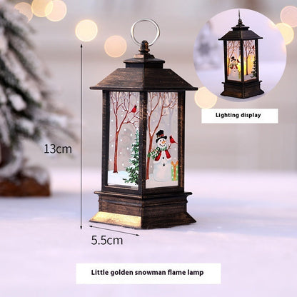 Christmas Santa Claus LED Oil Lamp Night Light