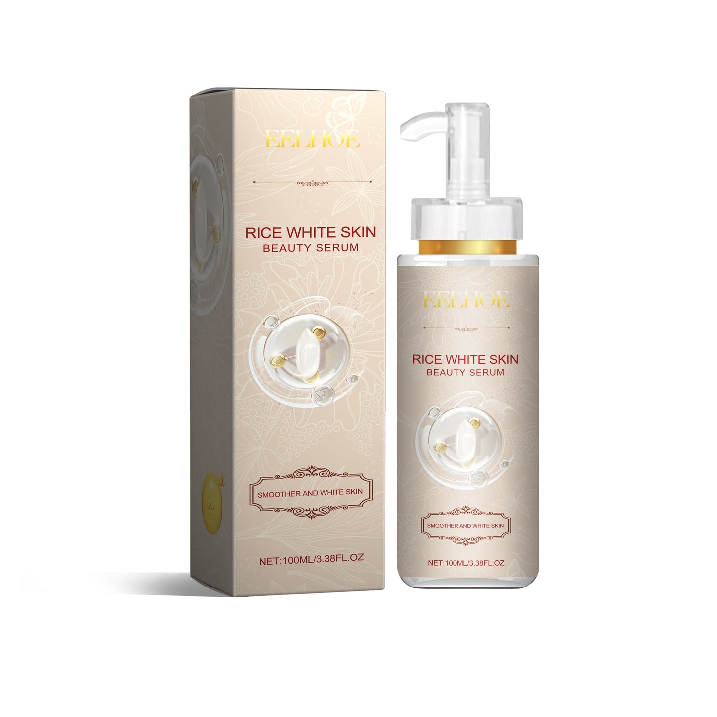 Rice White Skin Beauty Serum, Rice Moisturizing And Repairing Skin Gentle Moisturizing, Brightening And Firming Essence