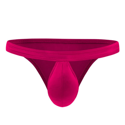 Men's Translucent Ice Silk Low Waist Briefs