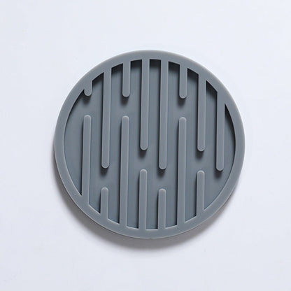 Hot selling silicone cup pad, circular and thickened 10CM drainage pad, heat insulation and anti slip tea cup pad