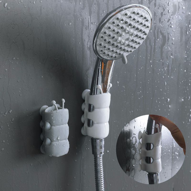 Creative Household Silicone Caterpillar Shower Bracket Non-Slip Bathroom Suction Cup Free Punch Nozzle Holder