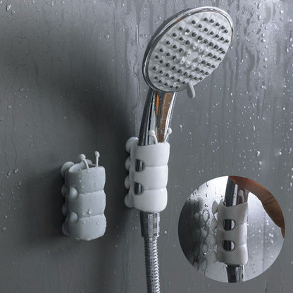 Creative Household Silicone Caterpillar Shower Bracket Non-Slip Bathroom Suction Cup Free Punch Nozzle Holder