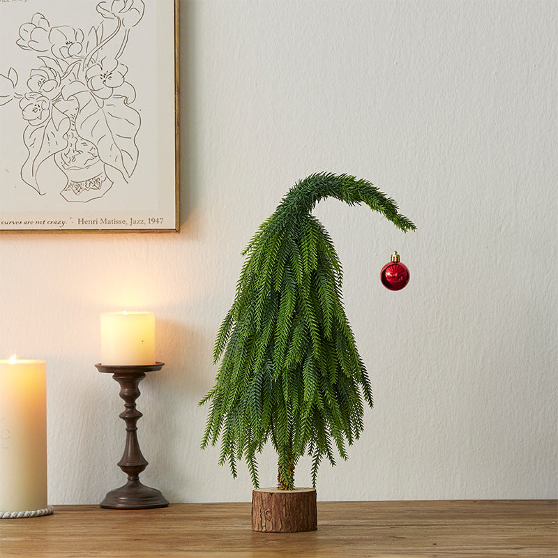 Crooked Neck Christmas Leaves Nobelson Home Small Desktop Ornament