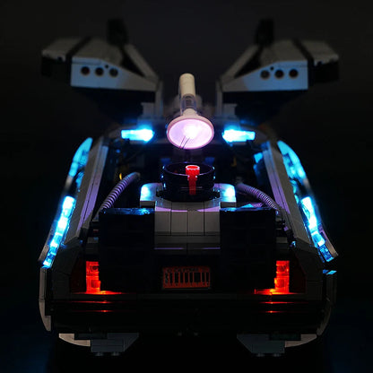 DIY building block lighting suitable for LEGO 10300 Back to the Future Time Machine, car LED remote control lighting