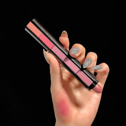 Fit Colors Matte 5-Color Lipstick Combination 5 Matte Velvet Color Non-Stick Cup Lip Gloss Lipstick