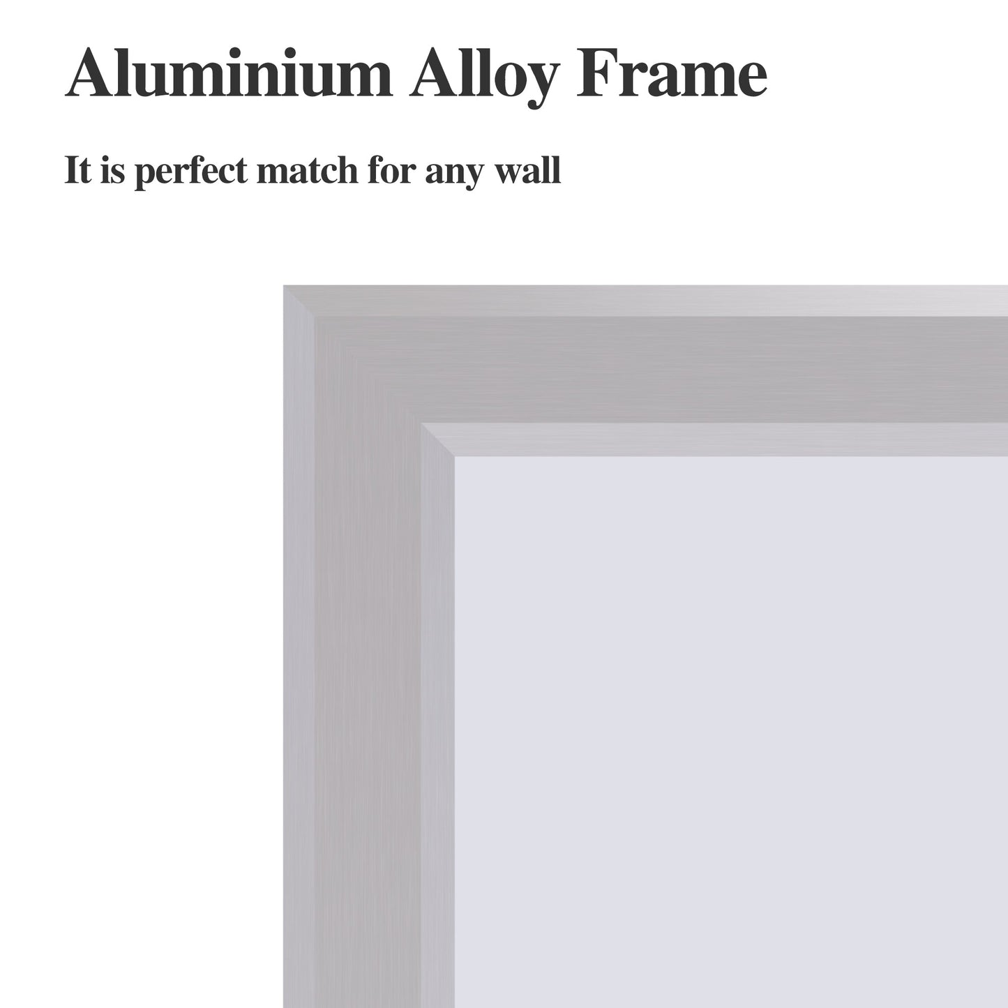 60"x36" Oversized Modern Rectangle Bathroom Mirror with Silver Frame Decorative Large Wall Mirrors for Bathroom Living Room