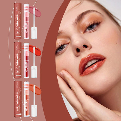 Lip Glaze Lip Moisturizing Color Bright Color Lasting Non-Fading Non-Stick Cup Portable Moisturizing Lip Glaze