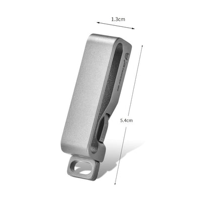 Titanium Waist Belt Buckle & Keychain. Portable EDC Outdoor Tool