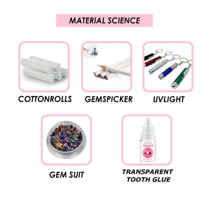 Tooth Gem Kit, European And American Style Hip Hop Style Dental Drill Jewelry DIY Dental Drill Set