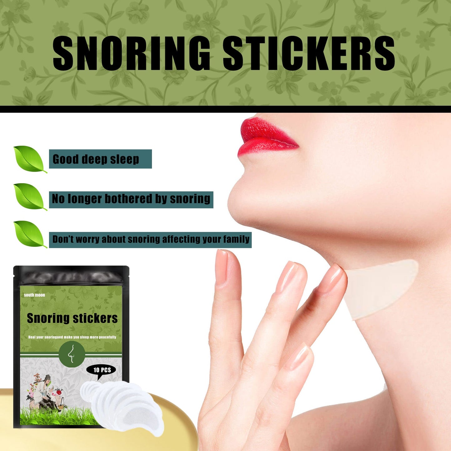 Anti-Snoring Patch, Anti-Snoring Breathing And Sleep Talk Sleep Care Patch