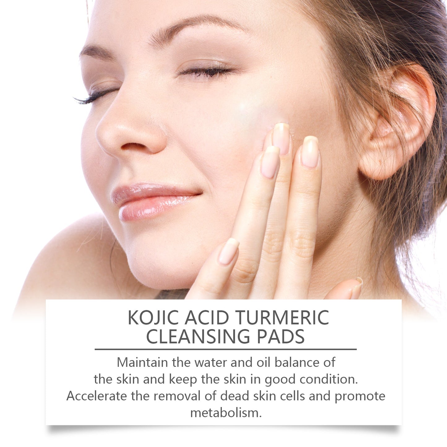 Turmeric Acid Cleansing Pad Gently Cleanses Skin, Lightened Acne Face, Brightened Pores