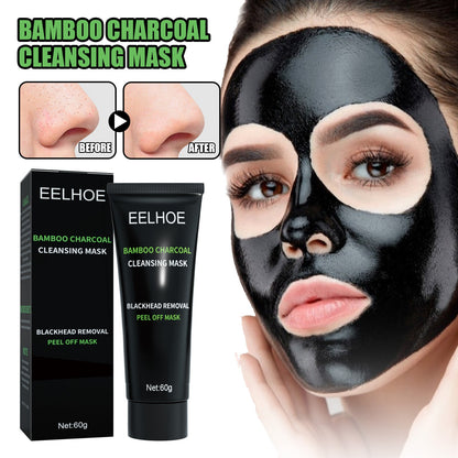 Bamboo Charcoal Blackhead Removal Mask, Deep Cleanse Pores And Acne T-Zone Oil Control With A Peel Mask
