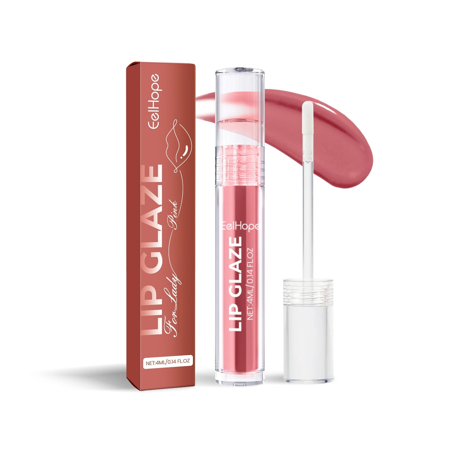 Lip Glaze Lip Moisturizing Color Bright Color Lasting Non-Fading Non-Stick Cup Portable Moisturizing Lip Glaze