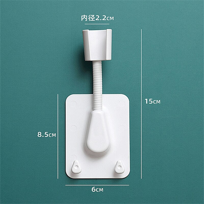 Universal Shower Bracket Fixed Seat Shower Head Nozzle Suction Cup Shower Accessories Punch-Free Home Bathroom Base