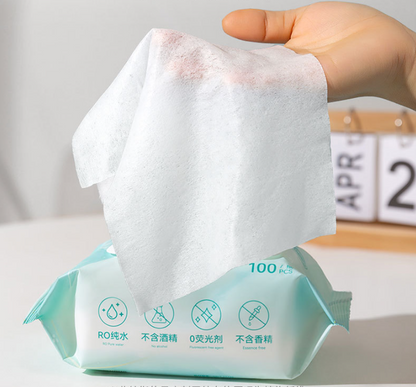 Pet Wet Wipes 100 Sheets for Cats and Dogs Eye Cleaning Tear Stain Wipes Extra Large and Thick Cat and Dog Supplies