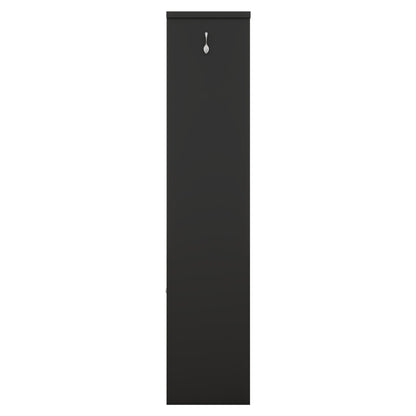 Multi-functional Hall Tree with Storage Shelves Drawers and Cabinet, Elegant Hallway Shoe Cabinet with Bench Modern Black