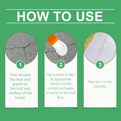 Weather-resistant roof sealing waterproof coating, home tile floor cracks waterproof and leakproof repair