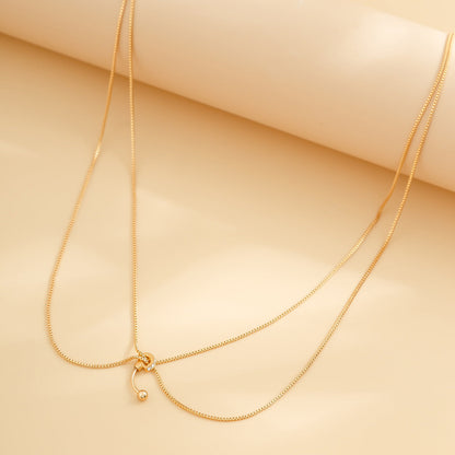 Thin chain belly button waist decoration body chain double-layer metal wind versatile waist chain