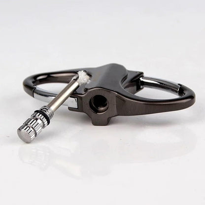 2025 Metal Keychain Lighter, ignite, waterproof, black