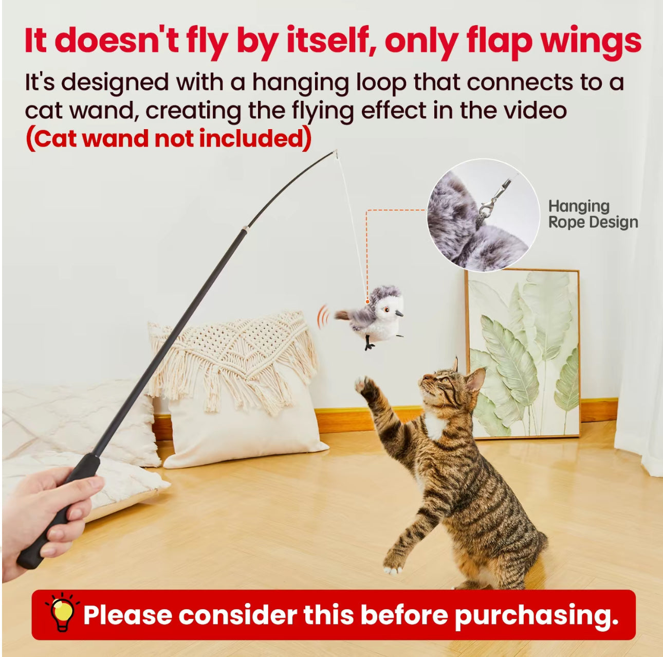 ChirpPaws Flapping Bird