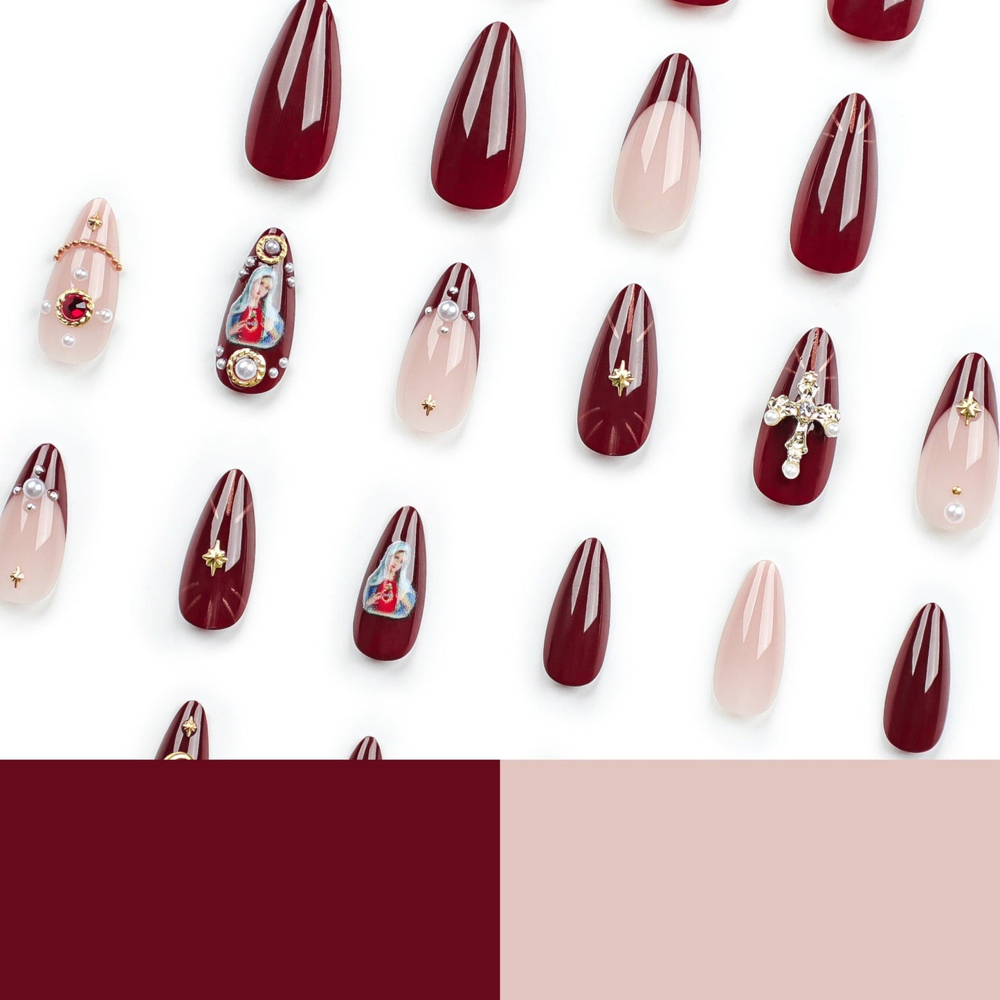 European and American popular manicure wearable nails cross flash diamond explosive wearable nails fake nails