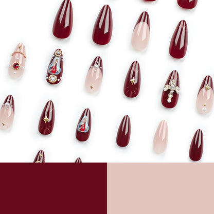 European and American popular manicure wearable nails cross flash diamond explosive wearable nails fake nails