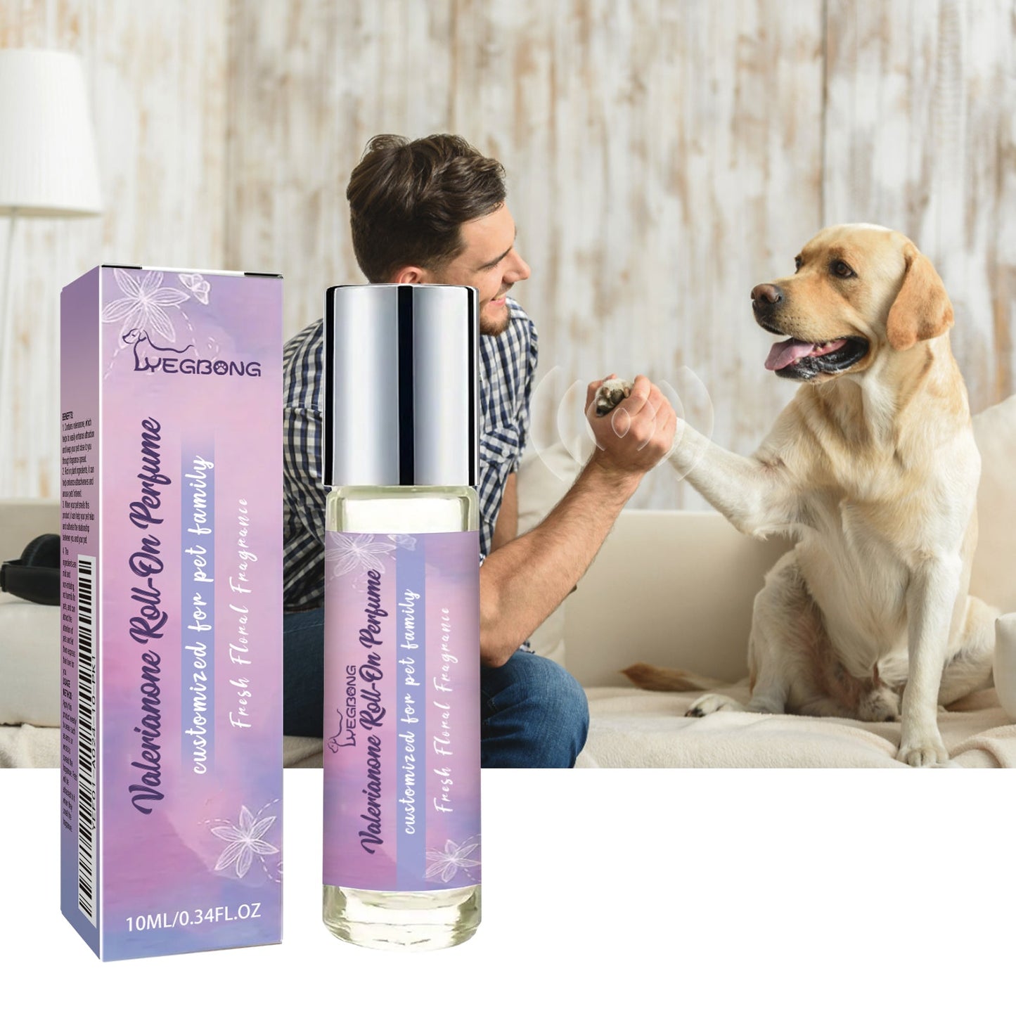 Valerianone Roll-On Perfume, Relax Your Pet To Ease Your Dog's Anxiety Pet Roller Perfume