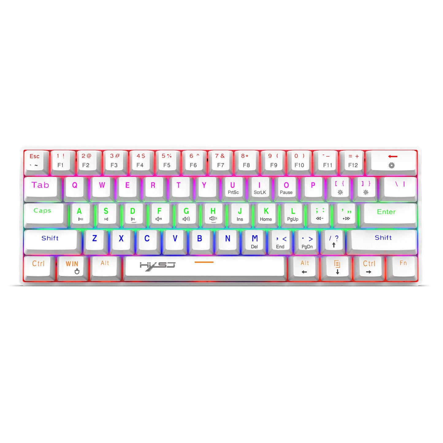 Mechanical 61 keyboard wired blue axis office keyboard gaming gaming illuminated RGB mechanical keyboard