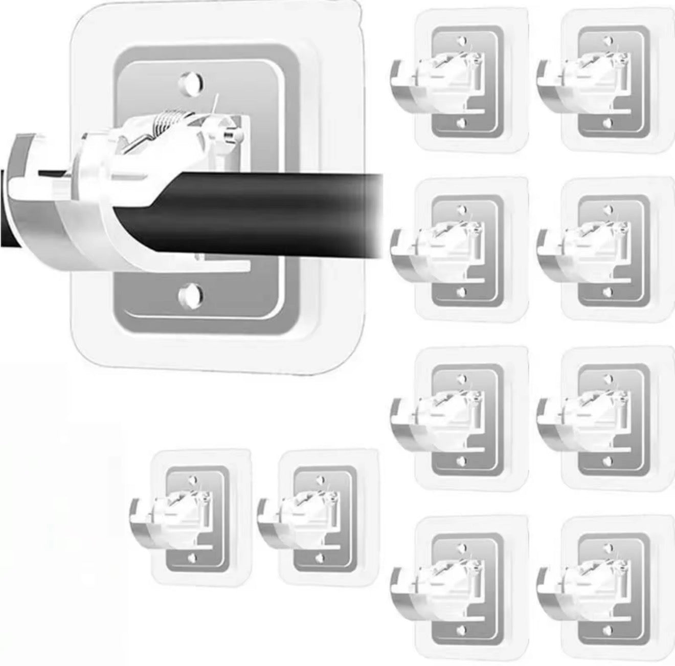 CrystalFix Curtain Rod Hooks Set