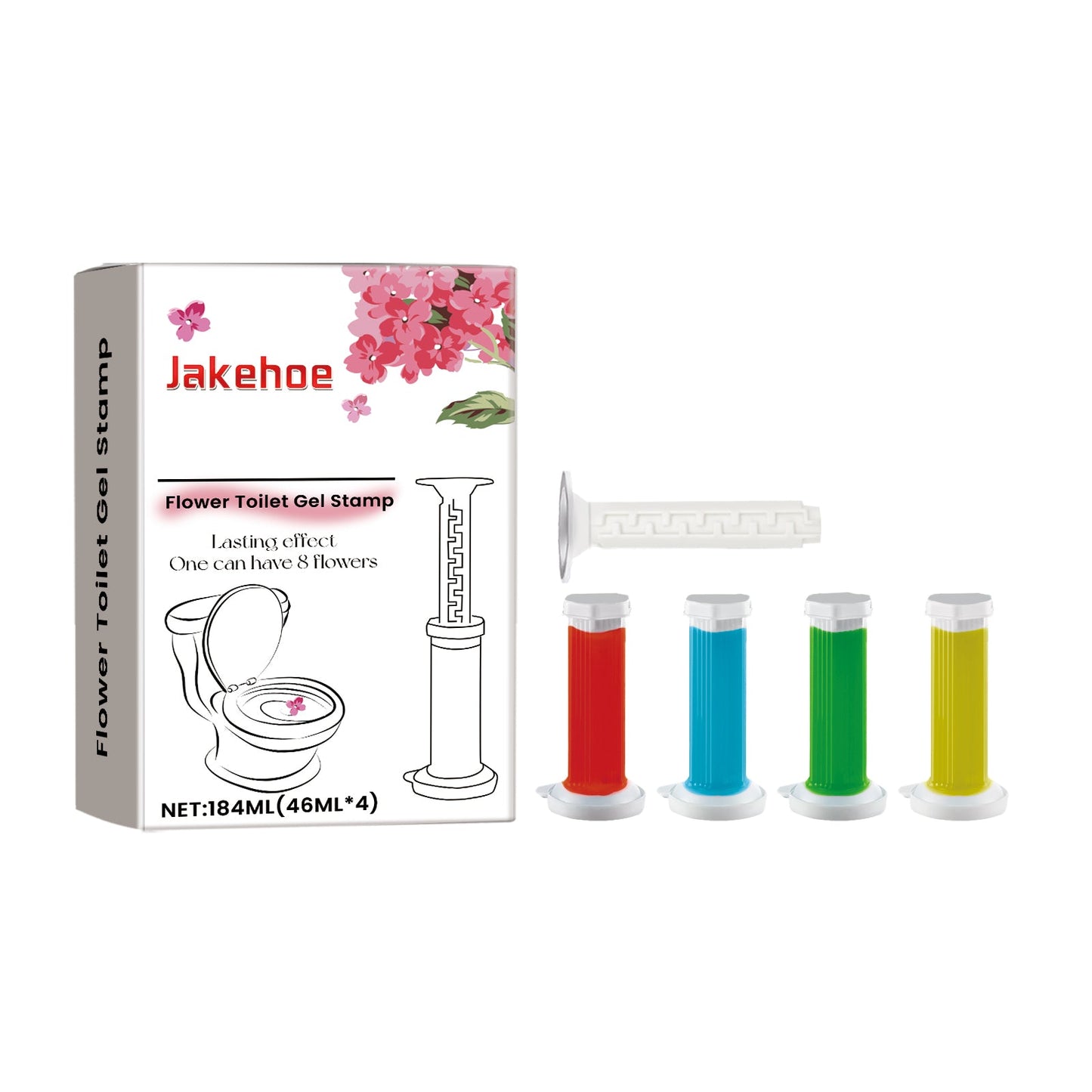 Toilet Gel Deodorizer Flower Household Toilet Descaling Deodorizing Deodorizing Fragrance Deodorizing Odor-Removing Toilet Cleaner