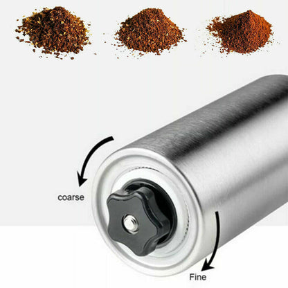 Portable Manual Coffee Grinder Stainless Steel Ceramic Burr