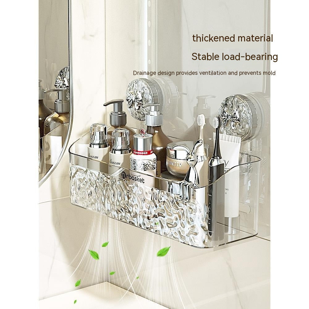 Waste Face Cloth Storage Box Bathroom Wall-mounted Shaver Storage Rack
