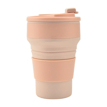 Folding Collapsible Mug with Cover for Coffee and Travel