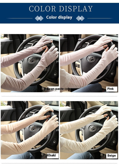 Women's Thin Cotton Sun Protection Gloves