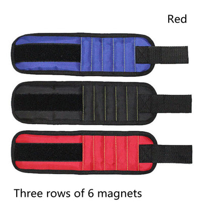 Fifteen Compartment Magnetic Wristband Tool Holder