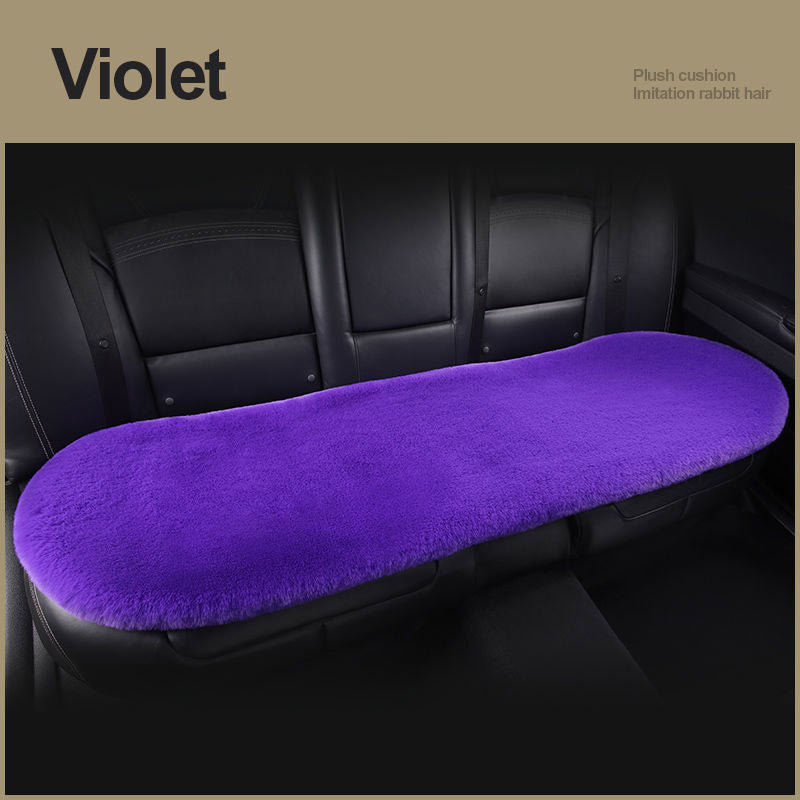 Car Seat Winter Plush Single Seat Square Cushion