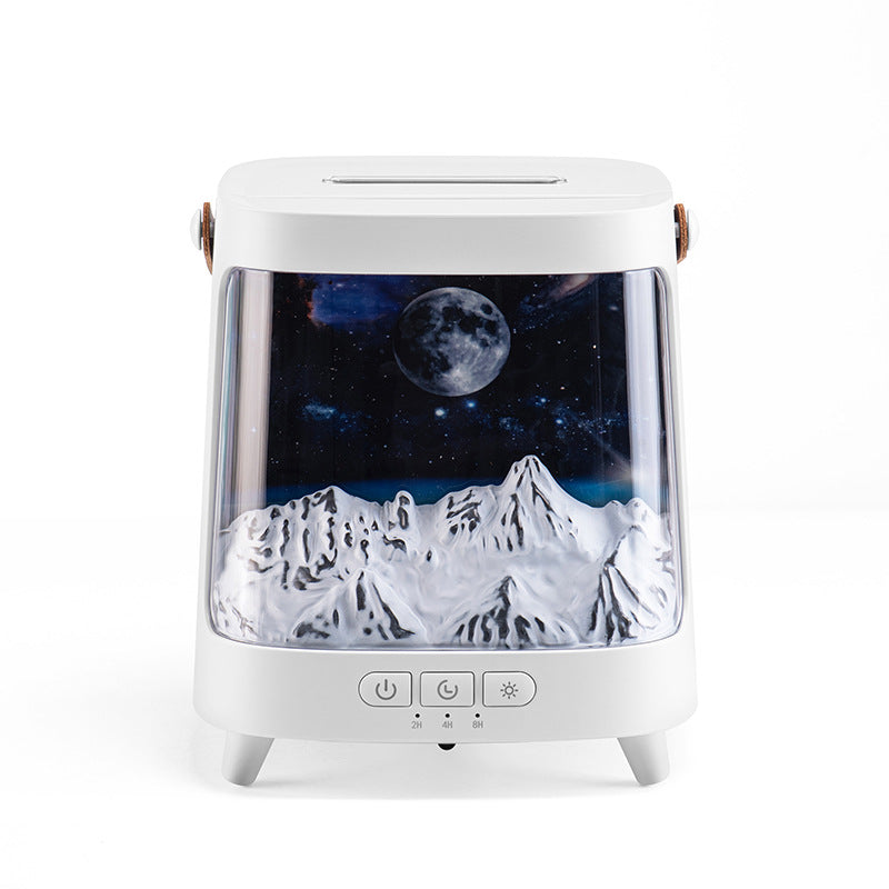 3D Starry Sky Flame Aromatherapy Machine Desktop Home Humidifier