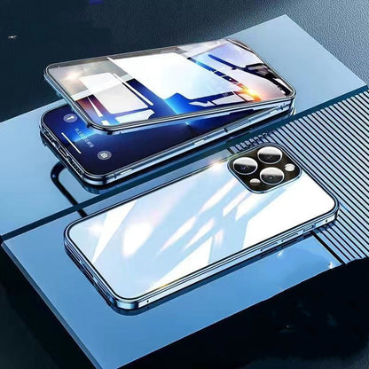 Suitable For 14 Mobile Phone Case Double-sided Magnetic Glass