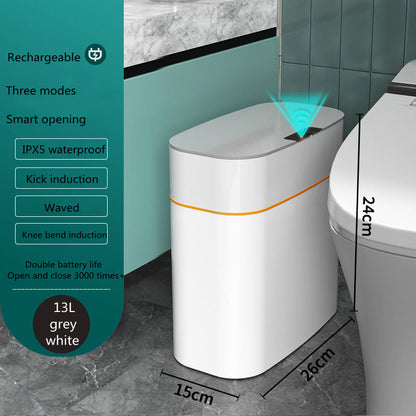 Smart Trash Can with Lid Automatic Induction