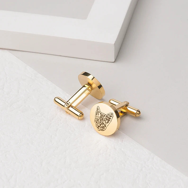 Pet Commemorative Cufflinks EU/US Style