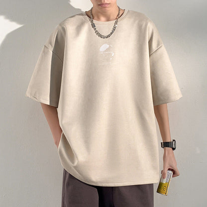 Heavy American Short Sleeve T-shirt Men's Top
