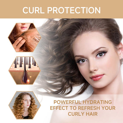 Moisturizing Curl Cream, Hydrating Glossy Curl Cream, Hydrating Hair Elastic Curl Cream