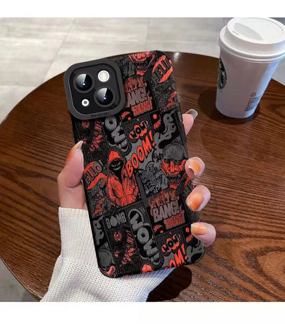 Trendy brand suitable for iPhone 13/14 Promax Apple 12/11 cartoon phone case XR all inclusive XS soft 7p
