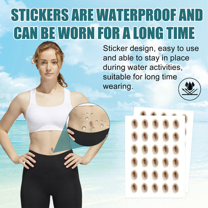 Shaped-up Belly Button Sticker, Height Beauty Body Emulates Waterproof Belly Button Sticker