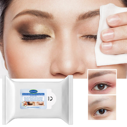 Gentle Makeup Remover Wipes Deep Cleanse Face Eye And Lip Makeup Gentle Refreshing Non-Irritating Makeup Remover Wipes