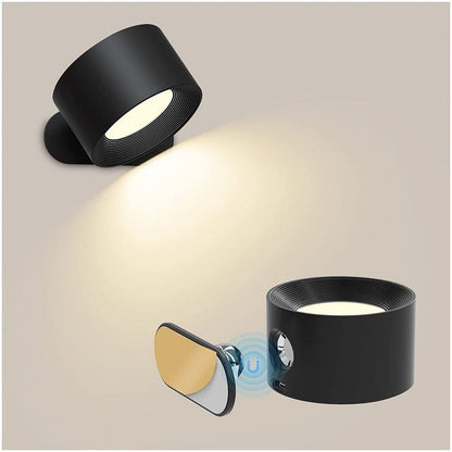USB charging wall light LED bedside reading light charging portable touch adjustment night light magnetic suction cabinet light