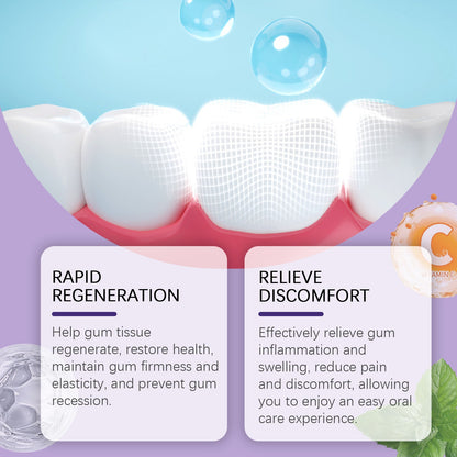 Purple Gum Care Gel Deep Cleans Stains And Gently Protects Gums For Dental Care